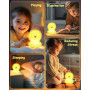 Veilleuse Bébé,Enfant Lion Lampe,9 Couleurs LED Veilleuse,Veilleuses Enfant Rechargeable,Tactile Lumiere Dimmable,Silicone Lampe