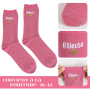 BOFUNX Chaussettes Paillettes Femme Râleuse Chaussettes Socquettes Rose Respirant Anniversaire Fête Noël Cadeau pour Maitresse M