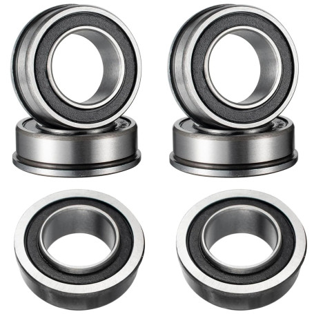 SIXHAOBU Lot de 6 roulements de brouette F6003-20 x 35 x 11 mm roulements à billes à bride F6003-20-2RS roulement de roue de cha