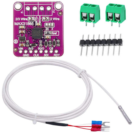 Youmile MAX31865 Capteur de thermocouple de température PT100 / PT1000 RTD Module de détection de température 3.3 / 5V pour Ardu