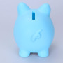 Eruinfang Tirelire cochon pour enfants - Tirelire pour enfants - Petite tirelire pour garçons et filles - Bleu
