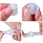 Lot de 2 paires de séparateurs d'orteils en silicone souple pour petits orteils