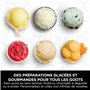 Ninja CREAMi Deluxe Sorbetière machine à desserts glacés 2 bacs, 10 fonctions,crème glacée, sorbets,yaourts glacés, des milkshak