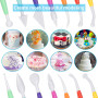 CODIRATO 10Pcs Outils de Modelage de Pâtisserie avec 4Pcs Outils de Pointage, Fimo Accessoires de Décoration, Outils de Sculptur