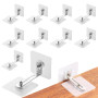 Lot de 10 paires de protections anti-basculement pour meubles - Ancrage mural sans perçage - Fixation murale amovible - Support