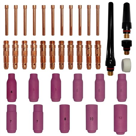 ELCAN Consommables et accessoires professionnels pour torche de soudage TIG série WP 17 18 26 avec buses en céramique