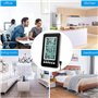 Brifit Thermomètre Numérique Intérieur et Extérieur, 2 Capteurs Sans Fil, Alarme de Température, Enregistrement MAX/MIN, Aliment
