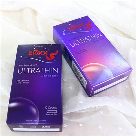 Zioxx Ultra Thin Préservatifs Lubrifiant à base d'eau 20 pièces