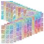 Lot de 288 pochoirs en vinyle pour nail art