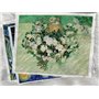 Lot de 7 toiles de coton imprimées de haute précision de 20 x 25 cm de Van Gogh, tissu pour la couture, la confection de sacs, l