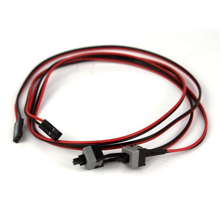 YTIan 2pcs Carte mère ATX Ordinateur PC Commutateur On/Off/Reset Puissance Câble/50cm