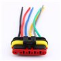 Qiilu 1PC Nouveau 3/4/5/6 Pin Way Voiture Imperméable Auto Fil Électrique Connecteur Plug（6 Pin）