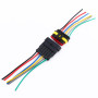 Qiilu 1PC Nouveau 3/4/5/6 Pin Way Voiture Imperméable Auto Fil Électrique Connecteur Plug（6 Pin）