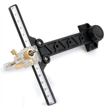 SHARROW Viseur de Tir à l'arc Vue d'arc pour Arcs Recourbés RH/LH Noir