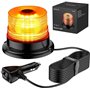 Justech 40 LEDs Gyrophare Magnétique E-Mark IP67 Étanche pour 12V/24V VéhiculePhare d'Avertissement Cl