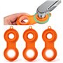 T TAKONE Perlator Clé 3 pièces Outil pour enlever les aérateurs de robinet en plastique Clé de buse de mélange Convient pour aér