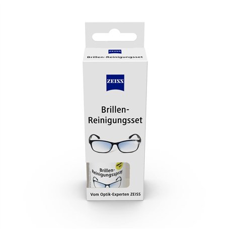 Zeiss Spray pour lunettes de 30 ml avec chiffon en microfibre pour un nettoyage en douceur et en profondeur de vos verres de lun