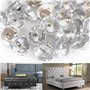 GOTOTOP 50pcs Bouton Rond Cristaux artificiels Meubles Bouton Chaise canapé tête de lit décorer Bouton (25mm)