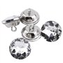 GOTOTOP 50pcs Bouton Rond Cristaux artificiels Meubles Bouton Chaise canapé tête de lit décorer Bouton (25mm)