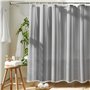Rideau Douche,Rideaux de Douche en Tissu Textile Polyester résistant,à la moisissure imperméable Lavable Rideau de Salle de Bain