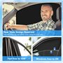 FuxFuis 4PCS Pare Soleil Voiture Magnétique, Protection Solaire Voiture Pare-Soleils Auto Cache Soleil Voiture Par Soleil Vitre 