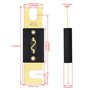 Heschen ANL Lot de 2 fusibles ANL-40 40 A pour système audio de voiture Doré et noir