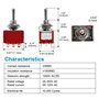 Heschen Lot de 2 interrupteurs à bascule miniatures MTS-303 ON-OFF-ON 3PDT 9 broches, 2 A 250 V, 6 A 125 V