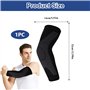 Horktrust Manchon de compression bras - taille L Outdoor Sport coudière protecteur - noir unité individuelle. Protecteur de coud