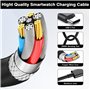 2 en 1 Câble Chargeur Montre pour Samsung Galaxy Watch 7/Watch Ultra/Watch 6/6 Classic/Watch 5 Pro/Watch 4 Classic/3/Active 2, C