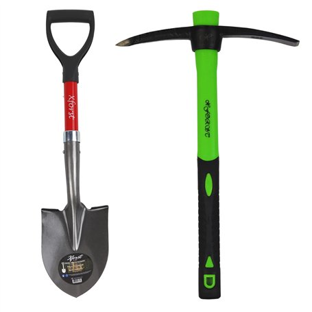 Xforst Set de Jardinage avec Pioche et Mini Pelle