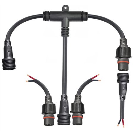 YETOR Connecteur étanche à 2 broches