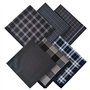 ORARTMM Lot de 6 mouchoirs classiques en coton pour homme