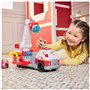 PAW Patrol - Pat Patrouille - Camion De Pompiers Fire Rescue - Voiture Figurine Marcus À Collectionner - Effets Sonores Et Lumin