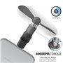 Wuedozue Mini ventilateur portable [rotation à 180°] Petit ventilateur cool pour téléphone portable compatible avec iPhone 12/11