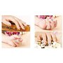 Accessoires pour nail art 12 couleurs tridimensionnelles fleurs séchées 60 étoiles plus 60 cinq fleurs