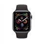 44MM) - Coque Acier Inoxydable Noir Sidéral avec Bracelet de Sport Noir (Reconditionné)