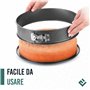 ProjectFont Moule à gâteau avec fermeture éclair pour gâteaux - 3 tailles (23 cm - 18 cm - 11 cm) - Moule à gâteaux antiadhésif