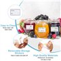 1500 Etiquettes Autocollantes Bocaux Étiquettes pour Bocaux Etiquette Autocollante de Date Alimentaire Etiquettes Congelation po