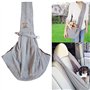 BUYGOO Sac de Transport pour Chat/Chien, Single-épaule Sling Sac de Transport pour Chien et Chat Animaux de Compagnie Sling Sac