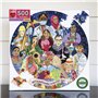 eeBoo International Women's Day Carton recyclé sur la journée Puzzle Adulte 500 pièces sur la Femme-PZFINW, [Multiple]