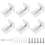 Lot de 6 Ancrage de Sécurité de Meuble， sangles d'ancrage de meubles，fixation murale avec verrou d'inclinaison pour bébé
