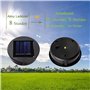 Lot de 2 lampes solaires de rechange avec ampoules LED - Panneau solaire - Lanterne - Couvercle de rechange - Ampoule de rechang