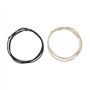 Alnicov Câble de guitare pré-étamé de 1.0 m - 22 AWG - 22 ga - Revêtement en tissu Style vintage