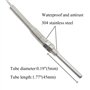 BGTXINGI PT100 Sonde thermocouple en acier inoxydable 2 fils Type K 2 m 5 mm x 100 mm Haute résistance aux températures 32~800 °