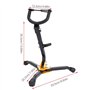 Support pour saxophone alto à teneur courbée, support trépied pour alto saxophone tenor saxophone, avec pieds pliables