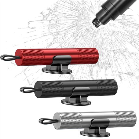 Nizirioo Lot de 3 marteaux d'urgence 2 en 1 pour voiture