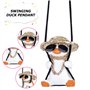 HOMURY Lot de 2 pendentifs de rétroviseur de voiture - En forme de canard - Décoration suspendue pour rétroviseur intérieur - Ac