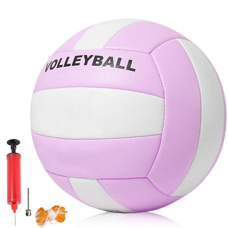 WANDGU Volleyball Beachvolleyball : Soft Touch Beach Volleyball avec pompe à main