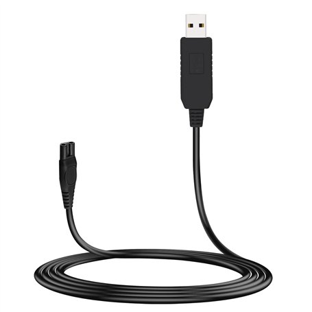 MEROM Câble d'alimentation USB 15 V compatible avec les rasoirs Philips HQ8505 9000 7000 5000 3000 Series Multigroom Pro All-in-