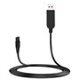 MEROM Câble d'alimentation USB 15 V compatible avec les rasoirs Philips HQ8505 9000 7000 5000 3000 Series Multigroom Pro All-in-